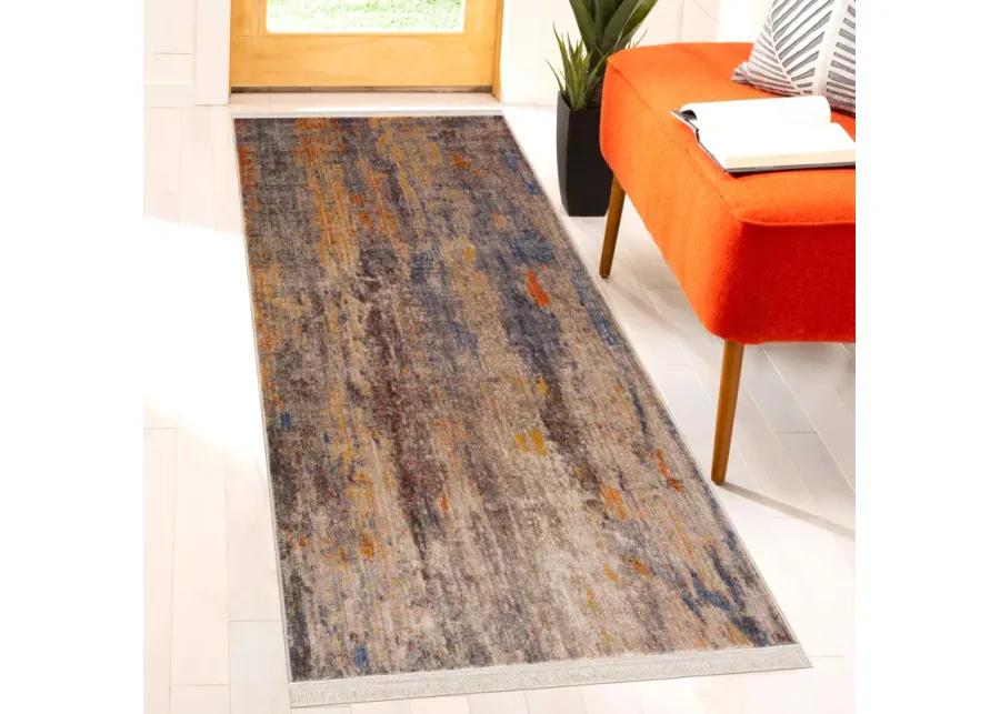 Hana Distressed Desert Modern Abstract Runner Rug 2' x 6'