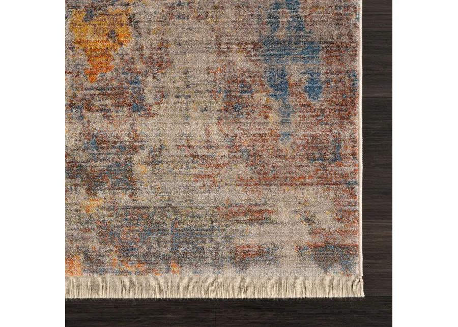 Hana Distressed Desert Modern Abstract Runner Rug 2' x 6'