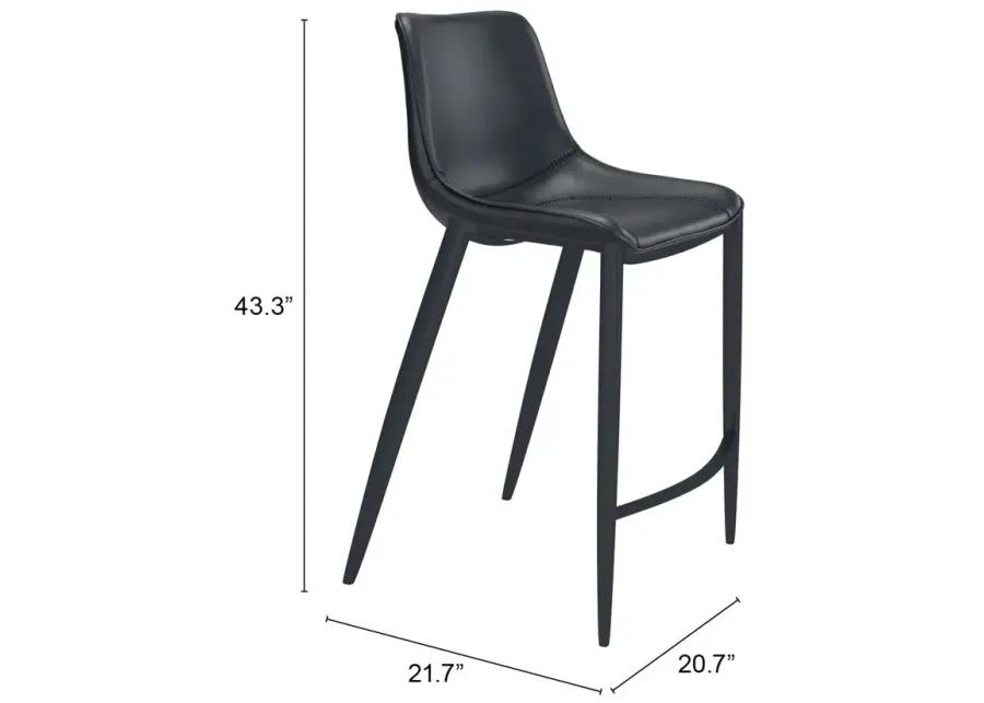 Magnus Barstool (Set of 2) Black