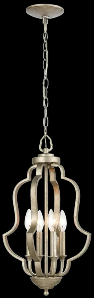 Lanesboro 12" Wide 4-Light Pendant - Dusted Silver