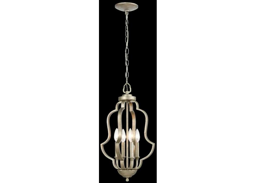 Lanesboro 12" Wide 4-Light Pendant - Dusted Silver