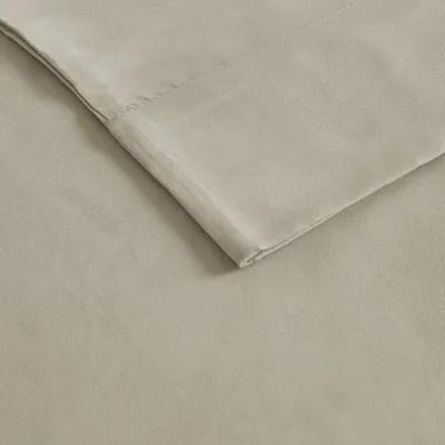 Madison Park 3M Microcell Khaki Luxurious Brushed Microfiber Deep Pocket Sheet Set