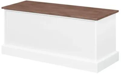 Alma 3-drawer Storage Bench Weathered Brown and White