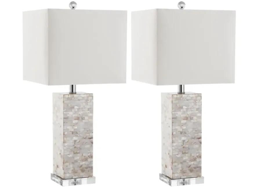 Homer 26-Inch H Shell Table Lamp - Set of 2