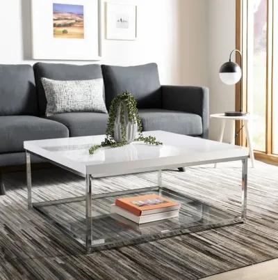 MALONE CHROME HIGH GLOSS COFFEE TABLE