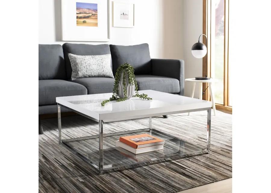 MALONE CHROME HIGH GLOSS COFFEE TABLE