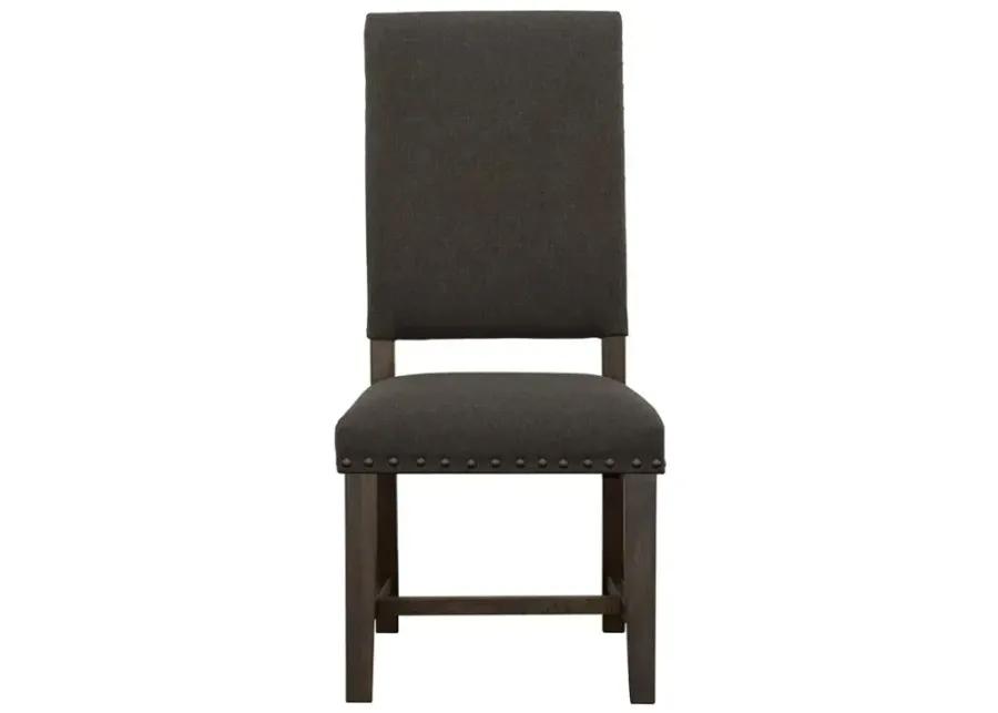 Twain Upholstered Side Chairs Warm Grey (Set of 2)