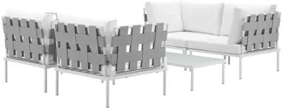 Harmony 5  Piece Outdoor Patio Aluminum Sectional Sofa Set