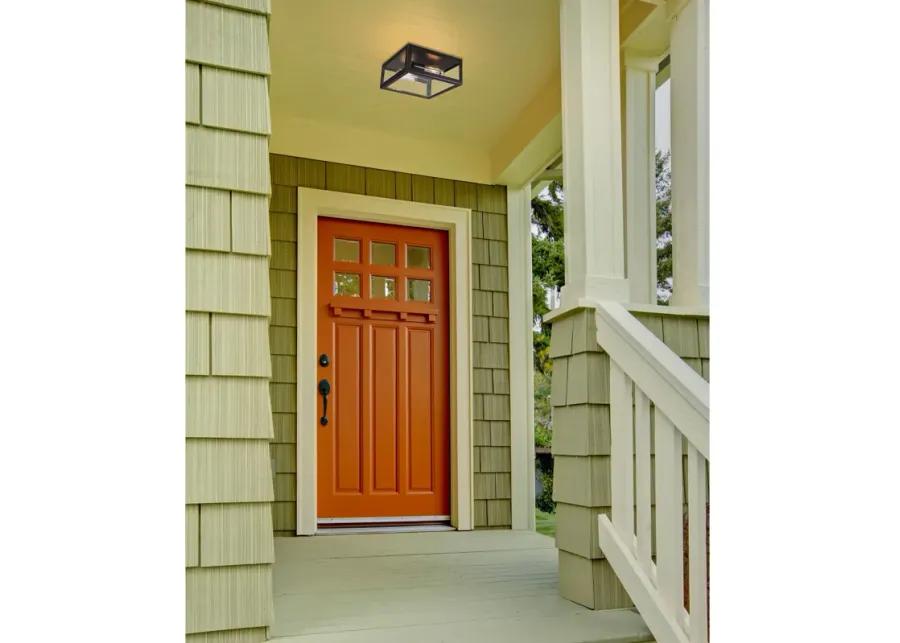 Parameters 12" Wide 2-Light Flush Mount - Bronze