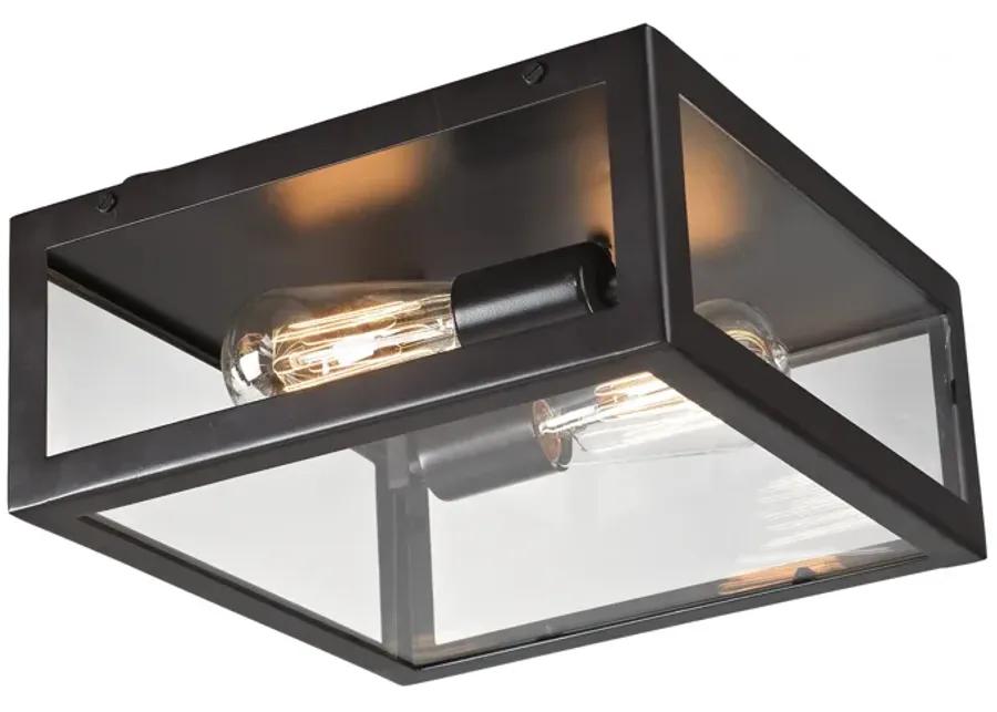 Parameters 12" Wide 2-Light Flush Mount - Bronze