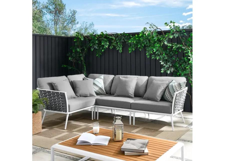 Stance Outdoor Patio Aluminum Large Sectional Sofa