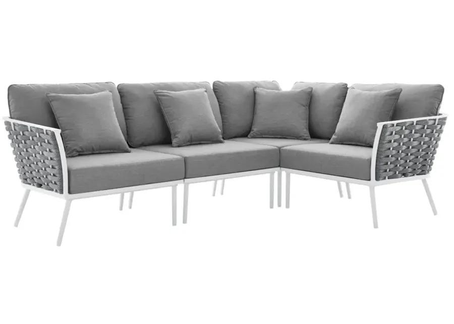 Stance Outdoor Patio Aluminum Large Sectional Sofa