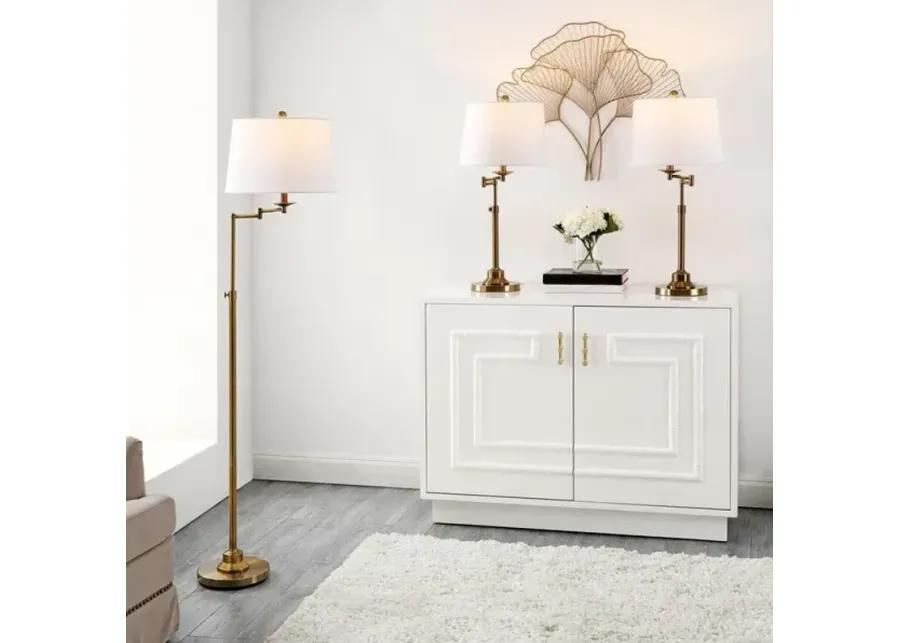 NADIA FLOOR AND TABLE LAMP SET