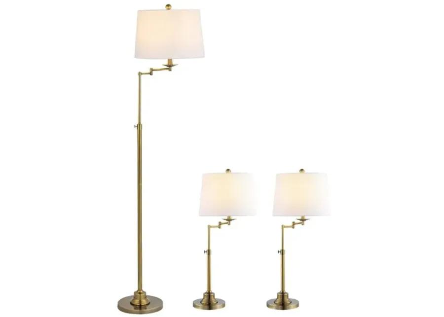 NADIA FLOOR AND TABLE LAMP SET