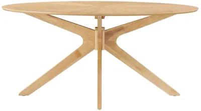 Crossroads 63" Oval Wood Dining Table