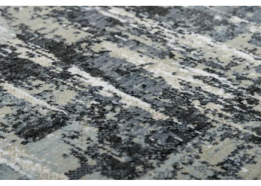 Elite Gray  Recycled Polyester 2'6" x 8' Runner Rug