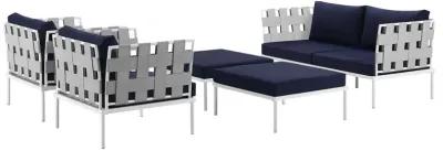 Harmony 5 Piece Outdoor Patio Aluminum Sectional Sofa Set