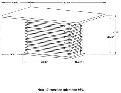 Stanton Rectangle Pedestal Dining Table