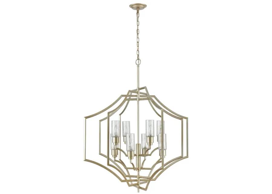 Cheswick 36" Wide 8-Light Chandelier - Aged Silver