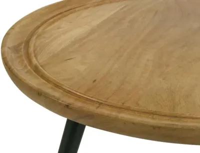 Aberdine Round Coffee Table with Trio Legs