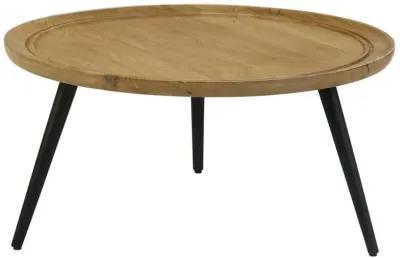 Aberdine Round Coffee Table with Trio Legs