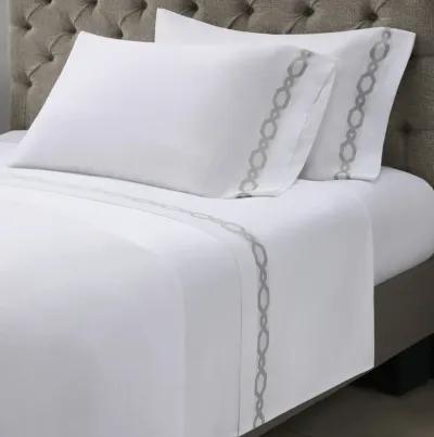 Croscill Signature Hem Grey 300TC Cotton Pillowcases