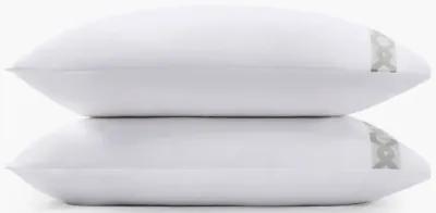 Croscill Signature Hem Grey 300TC Cotton Pillowcases