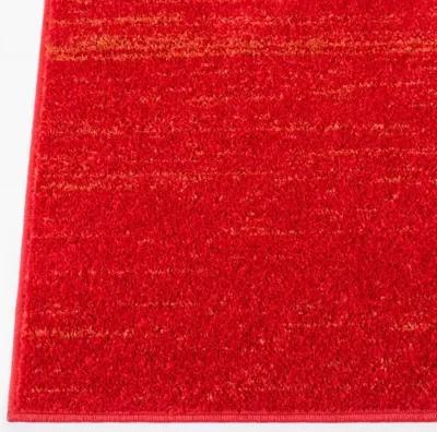 Adirondack Contemporary Red / Grey 2'-2" X 9' Powerloomed Rug