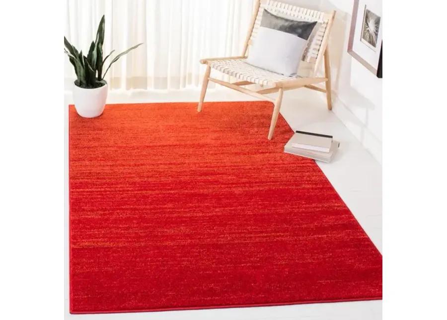 Adirondack Contemporary Red / Grey 2'-2" X 9' Powerloomed Rug