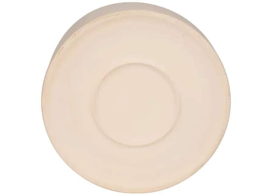 13" Sandy Round Bowl Planter, Ivory