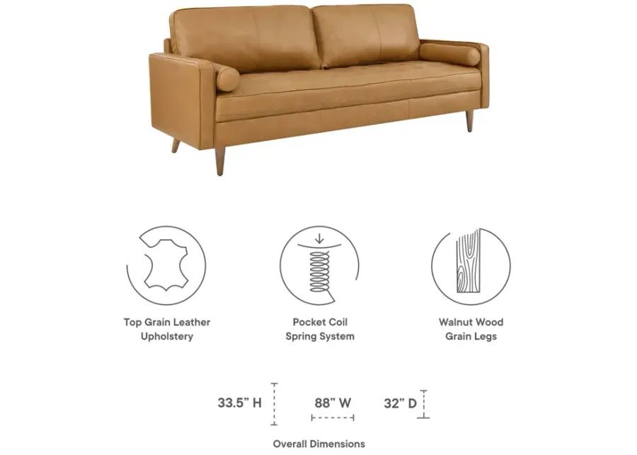 Valour 88" Leather Sofa