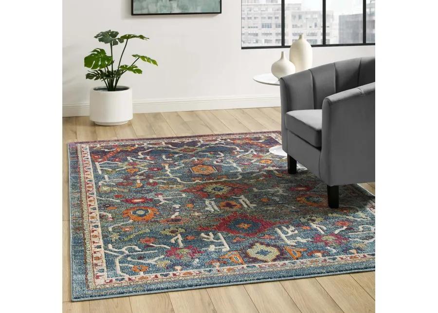 Tribute Every Distressed Vintage Floral 5x8 Area Rug