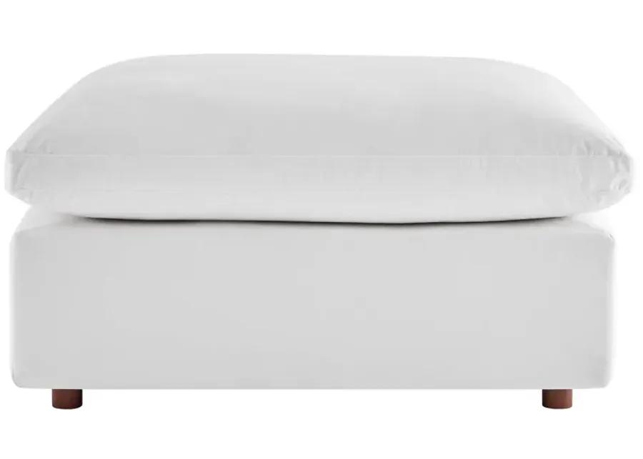 Commix Down Filled Overstuffed Performance Velvet Ottoman