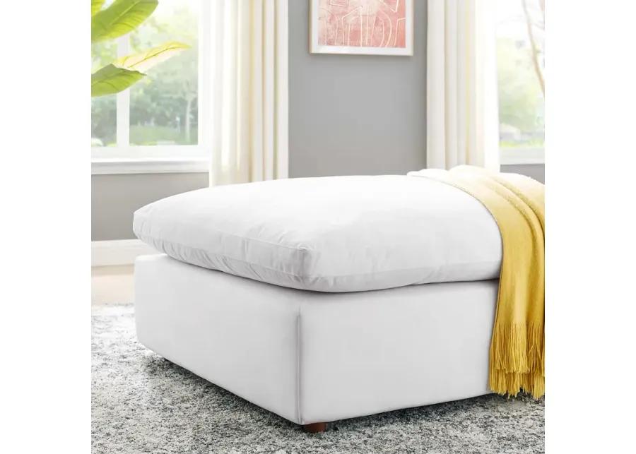 Commix Down Filled Overstuffed Performance Velvet Ottoman