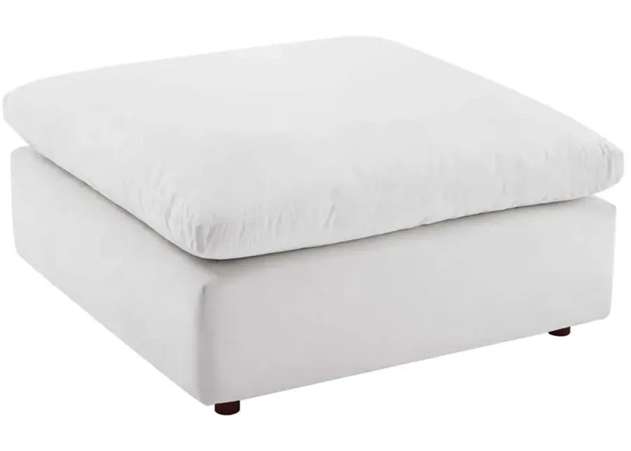 Commix Down Filled Overstuffed Performance Velvet Ottoman