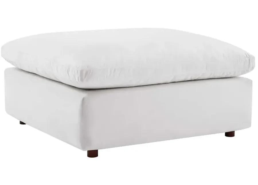 Commix Down Filled Overstuffed Performance Velvet Ottoman