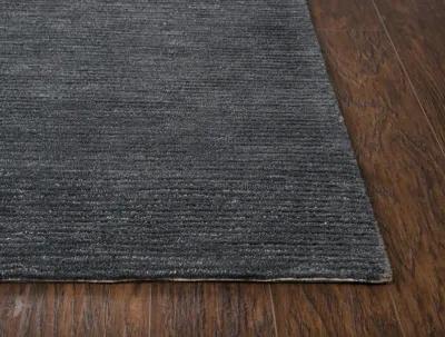 Fifth Avenue Dark Gray Solid Wool 9'x12' Rectangle Rug