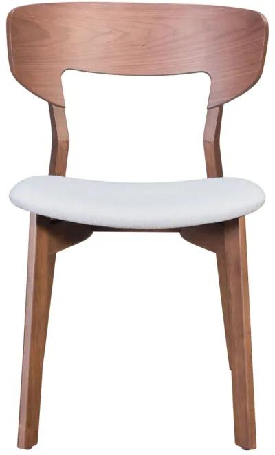 Russell Dining Chair (Set of 2) Walnut & Light Gray