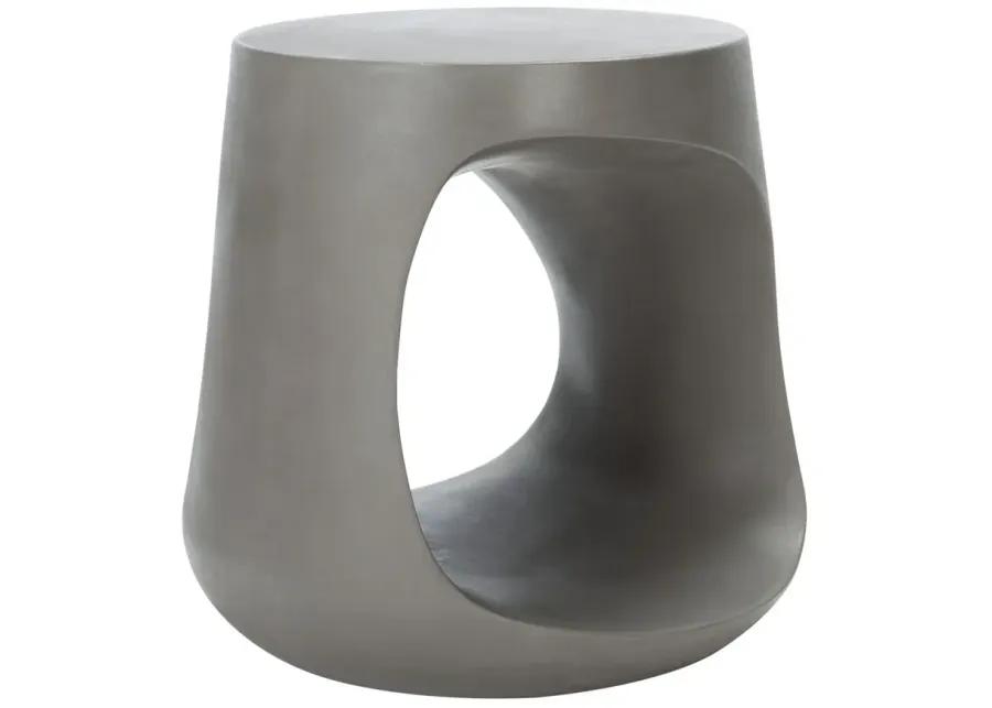 VIKKI CONCRETE ACCENT STOOL