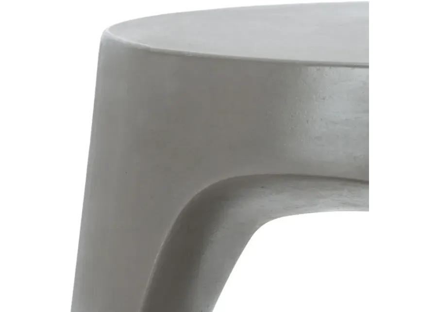 VIKKI CONCRETE ACCENT STOOL