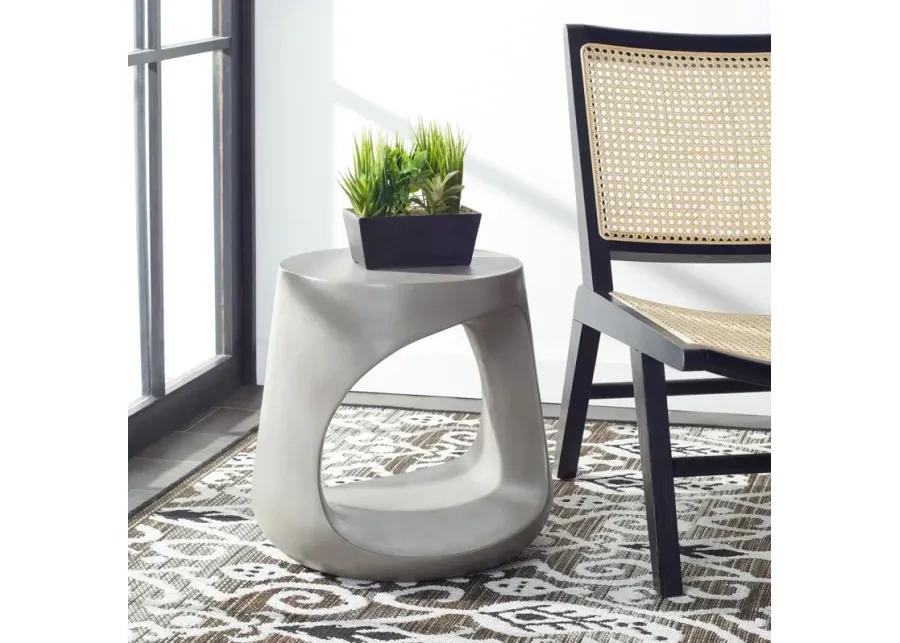 VIKKI CONCRETE ACCENT STOOL