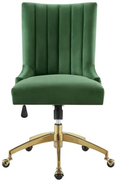 Empower Channel Tufted Performance Velvet Office Chair