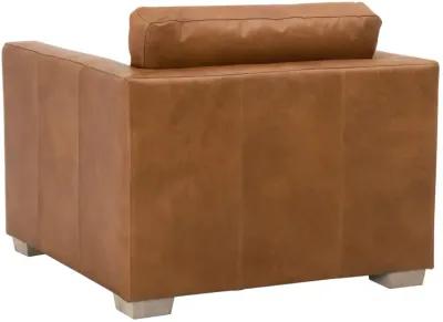 Hayden Leather Taper Armchair