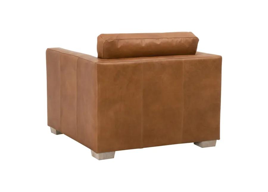 Hayden Leather Taper Armchair