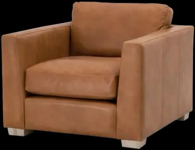 Hayden Leather Taper Armchair