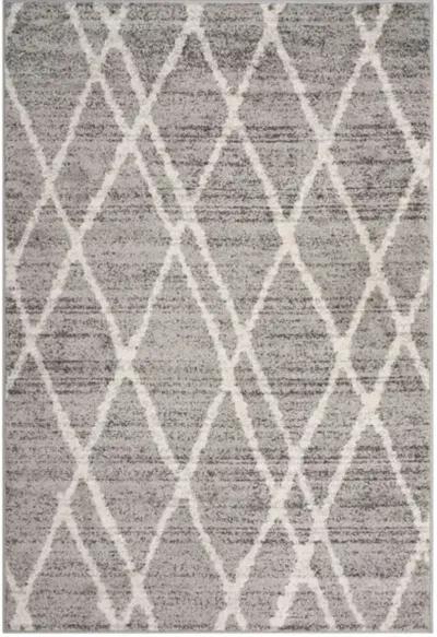 Adirondack Contemporary Ivory / Silver 9' X 12' Powerloomed Rug