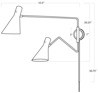 Spyder Sconce (White)