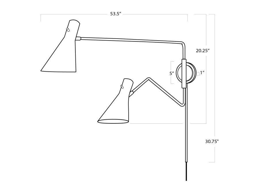 Spyder Sconce (White)