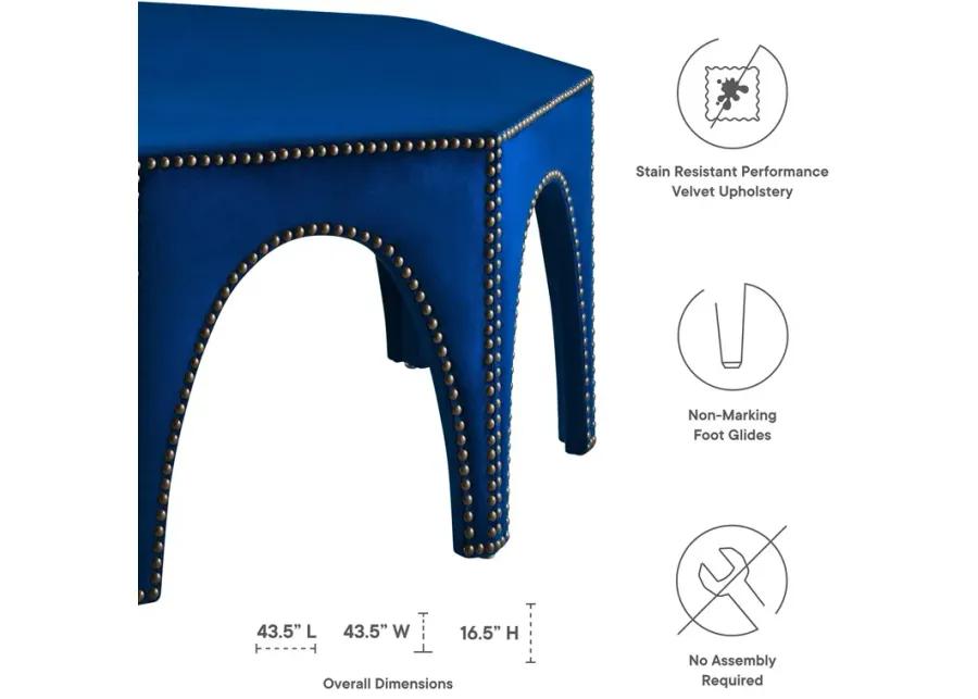 Victory Performance Velvet Ottoman