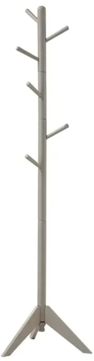 Abbott Coat Rack with 6 Hooks Grey